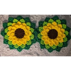Giant Sunflower Crochet Handcrafted